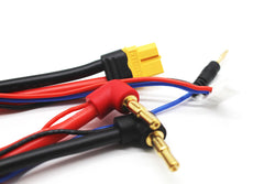 Racers Edge Pro Charge Lead Set 4mm / 5mm Bullet, Female XT60, 18" Long