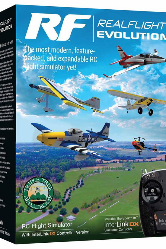 RealFlight Evolution RC Flight Simulator w/InterLink DX Controller
