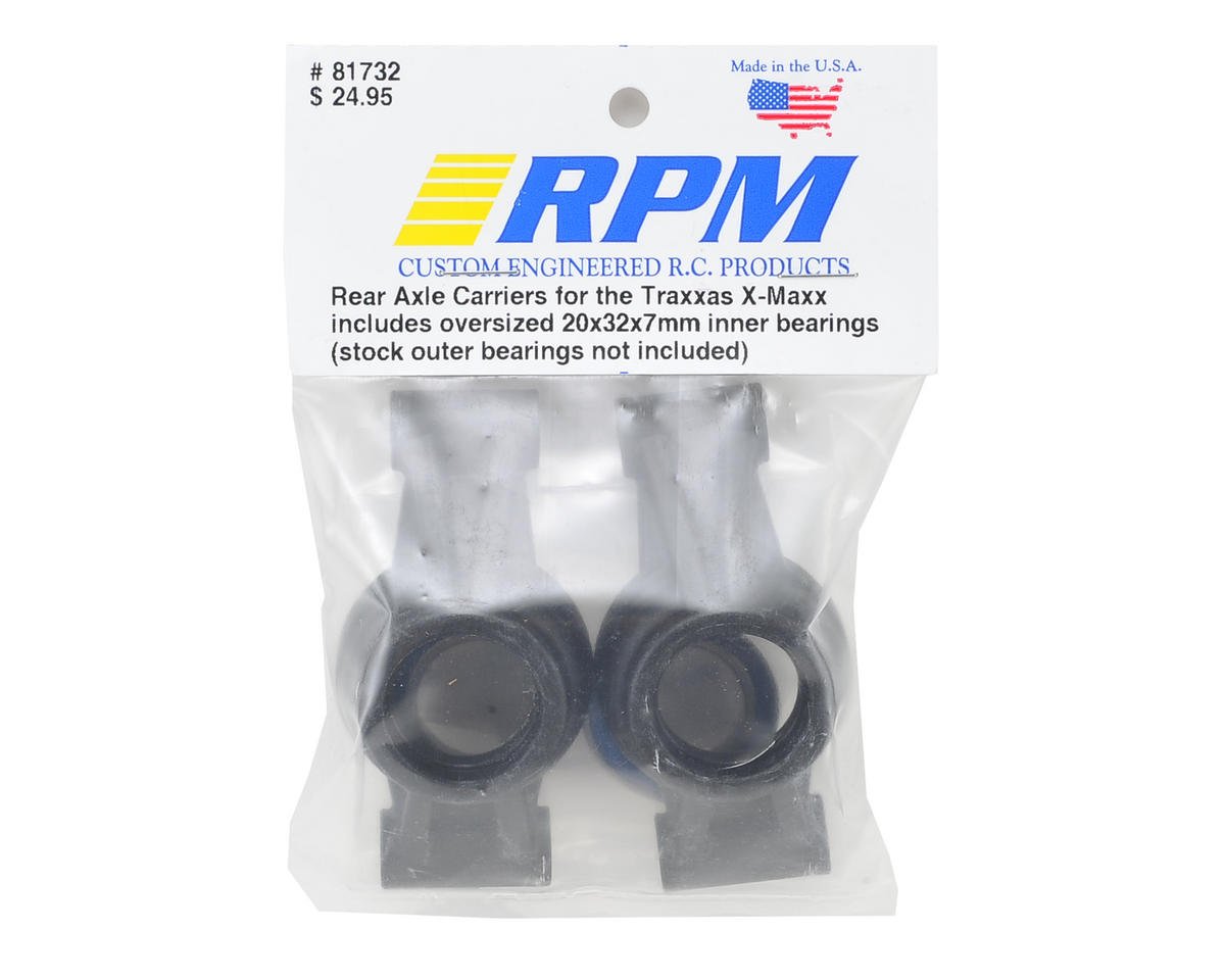 RPM Oversized Rear Axle Carriers w/Bearings (2) For Traxxas X - Maxx - BOBBYRC