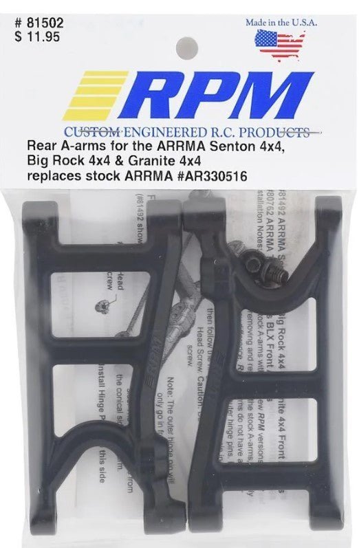 RPM Suspension Arms Set Front Rear For Arrma Senton ,Granite 3s 4x4 - BOBBYRC