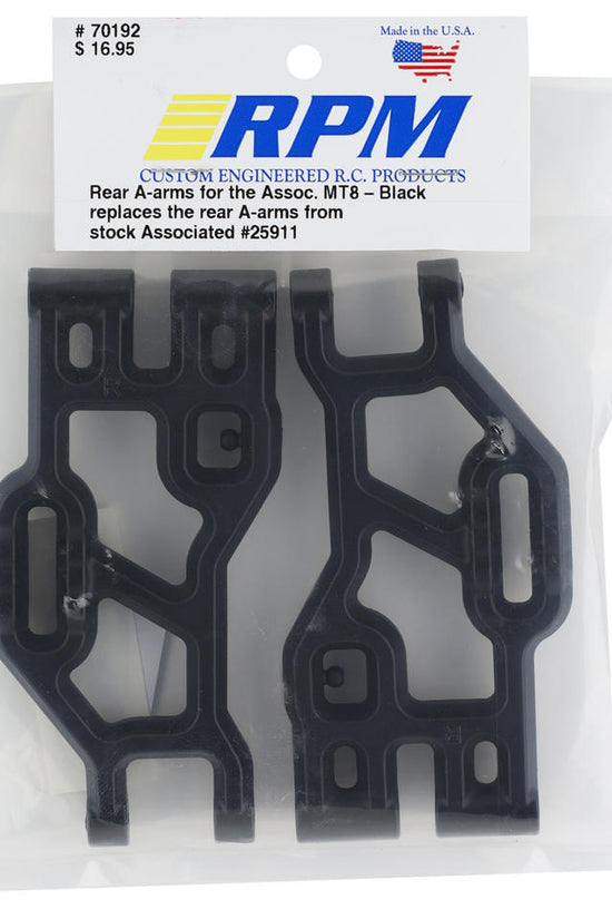 RPM 70192 Rear A-Arms (Black) Associated MT8