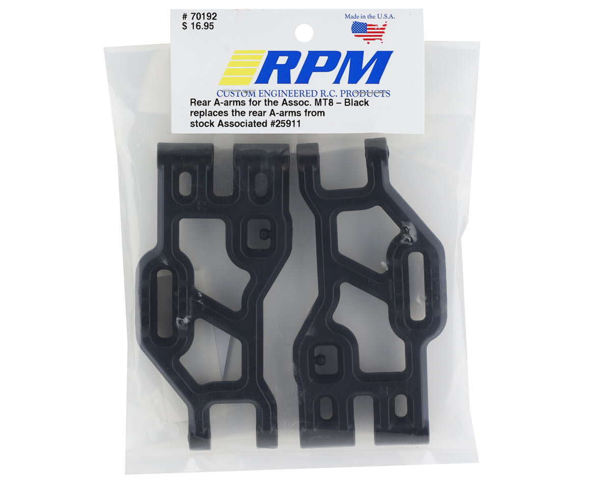 RPM 70192 Rear A-Arms (Black) Associated MT8