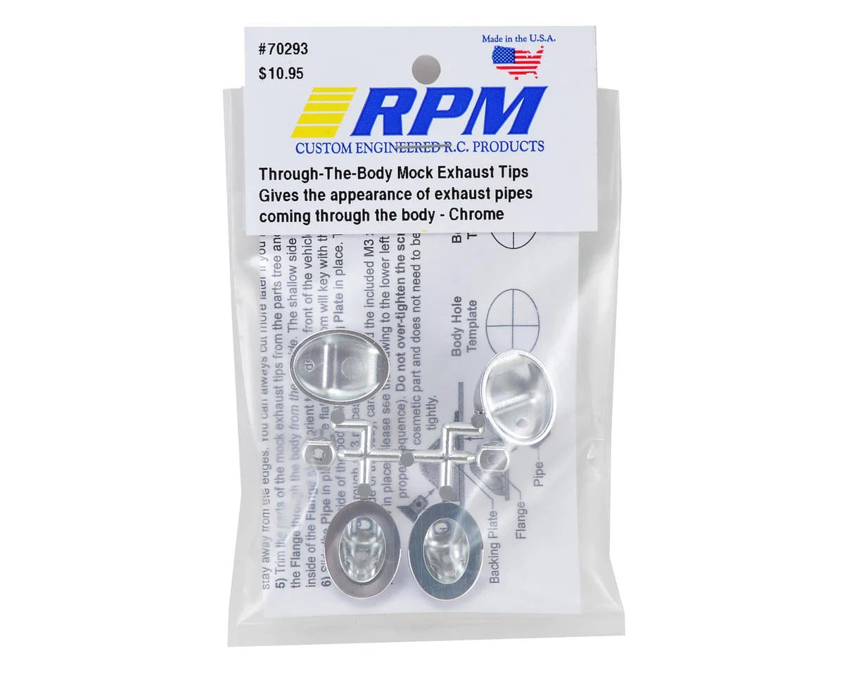 RPM Through-The-Body Mock Side Exhaust Tips (Chrome)