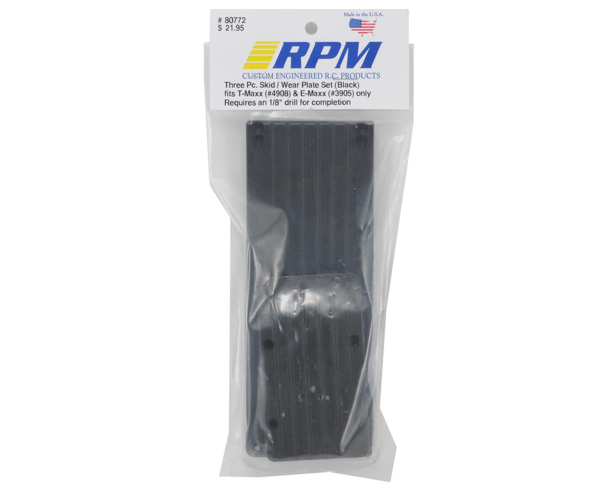 RPM 3-Piece Skid Plate for Traxxas T-Maxx 3.3/E-Maxx