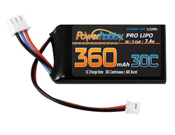 Powerhobby Lipo Battery 2S 360MAH 30c For Axail SCX24