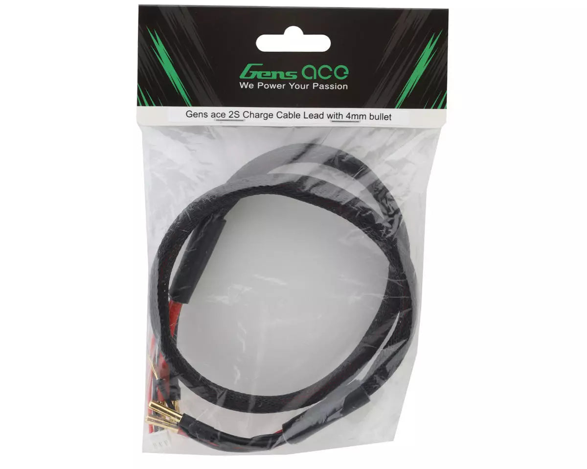 Gens Ace 2S Charge Cable (4mm Battery/4mm Charger)