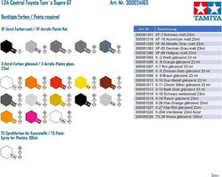 Tamiya 1/24 Castrol Toyota Toms Supra GT Model Kit