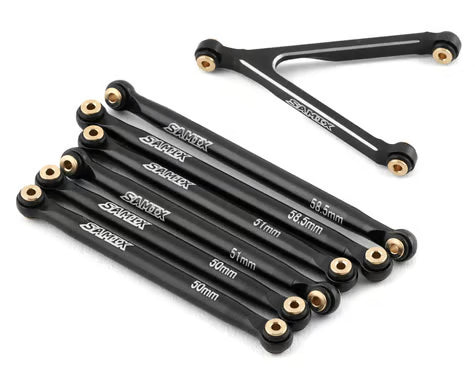 Samix SCX24 Aluminum Link Set (7) (133.7mm)