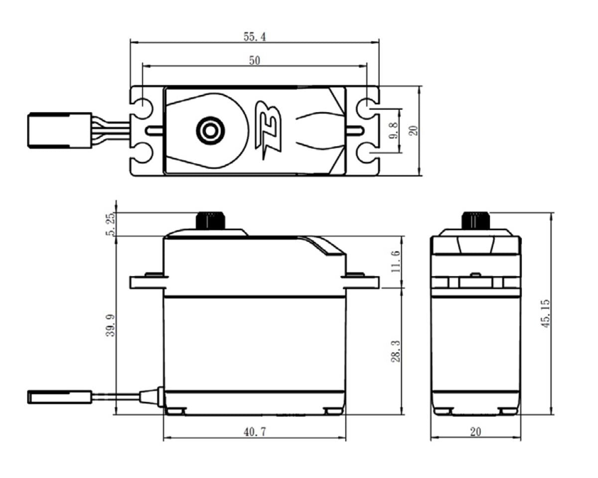 Savox B-12KG Standard Metal Gear Servo