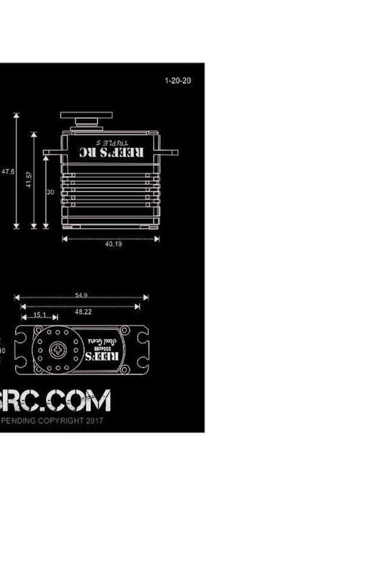 Reefs RC Triple5 High Torque Steel Gear Digital Servo (High Voltage)