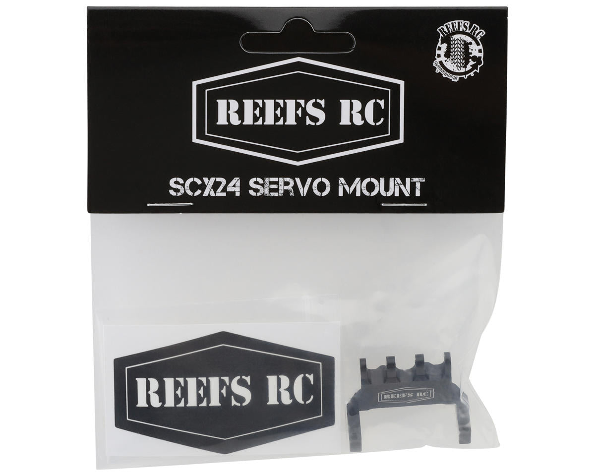 Reefs RC Axial SCX24 Aluminum Servo Mount (Black) (99Micro & 179Micro)
