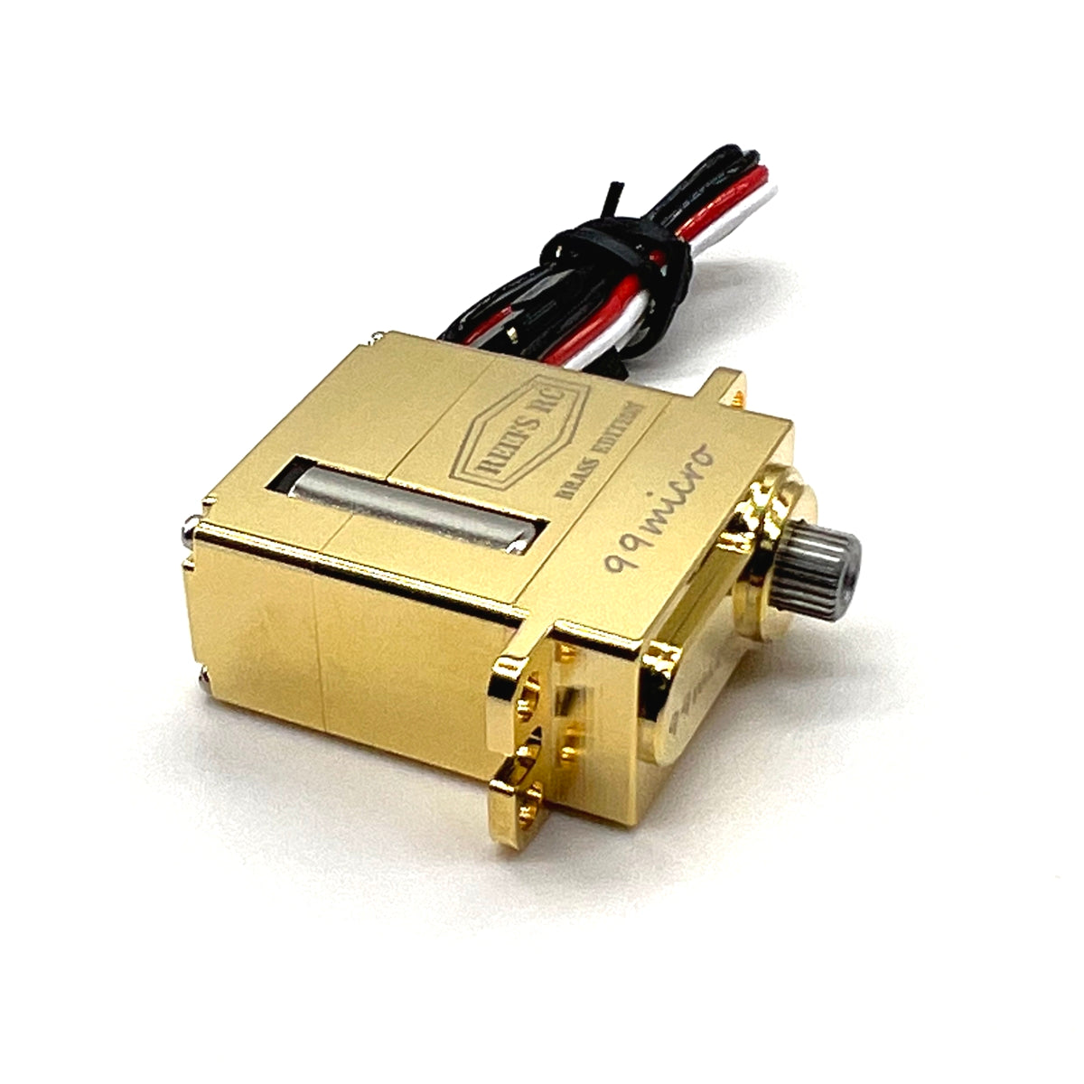 Reefs RC 99MICRO Servo, Brass Edition For 1/24 and 1/18 Rock Crawlers
