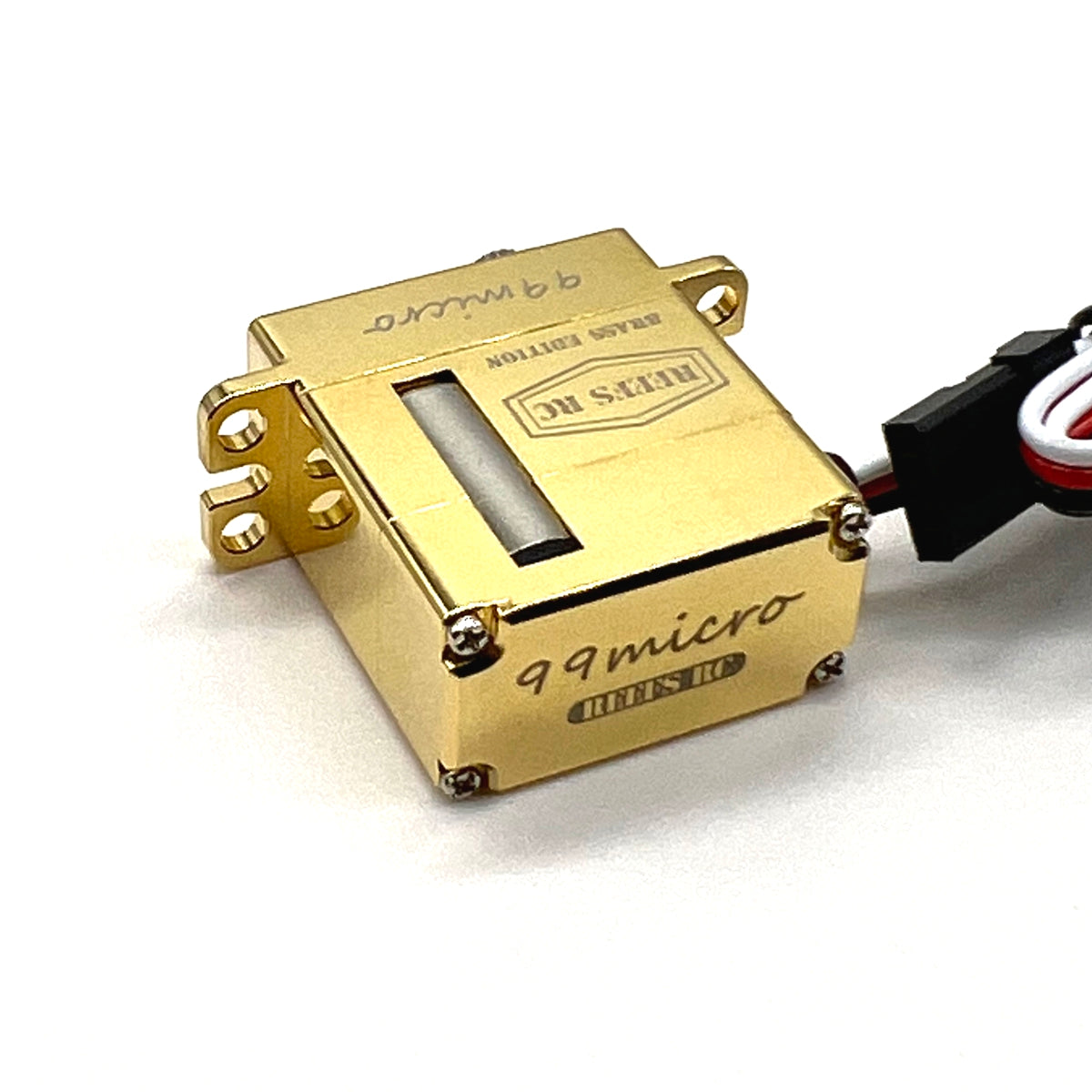Reefs RC 99MICRO Servo, Brass Edition For 1/24 and 1/18 Rock Crawlers