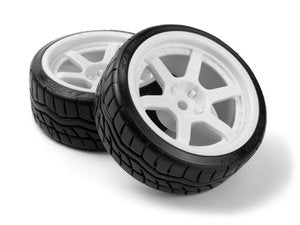 HPI Racing (White 4pcs )Falken Azenis DrIft Tire/HRE C106 Wheel