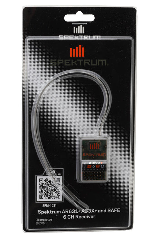Spektrum RC AR631+ DSMX 6-Channel Aircraft Telemetry Receiver w/AS3X+ & SAFE