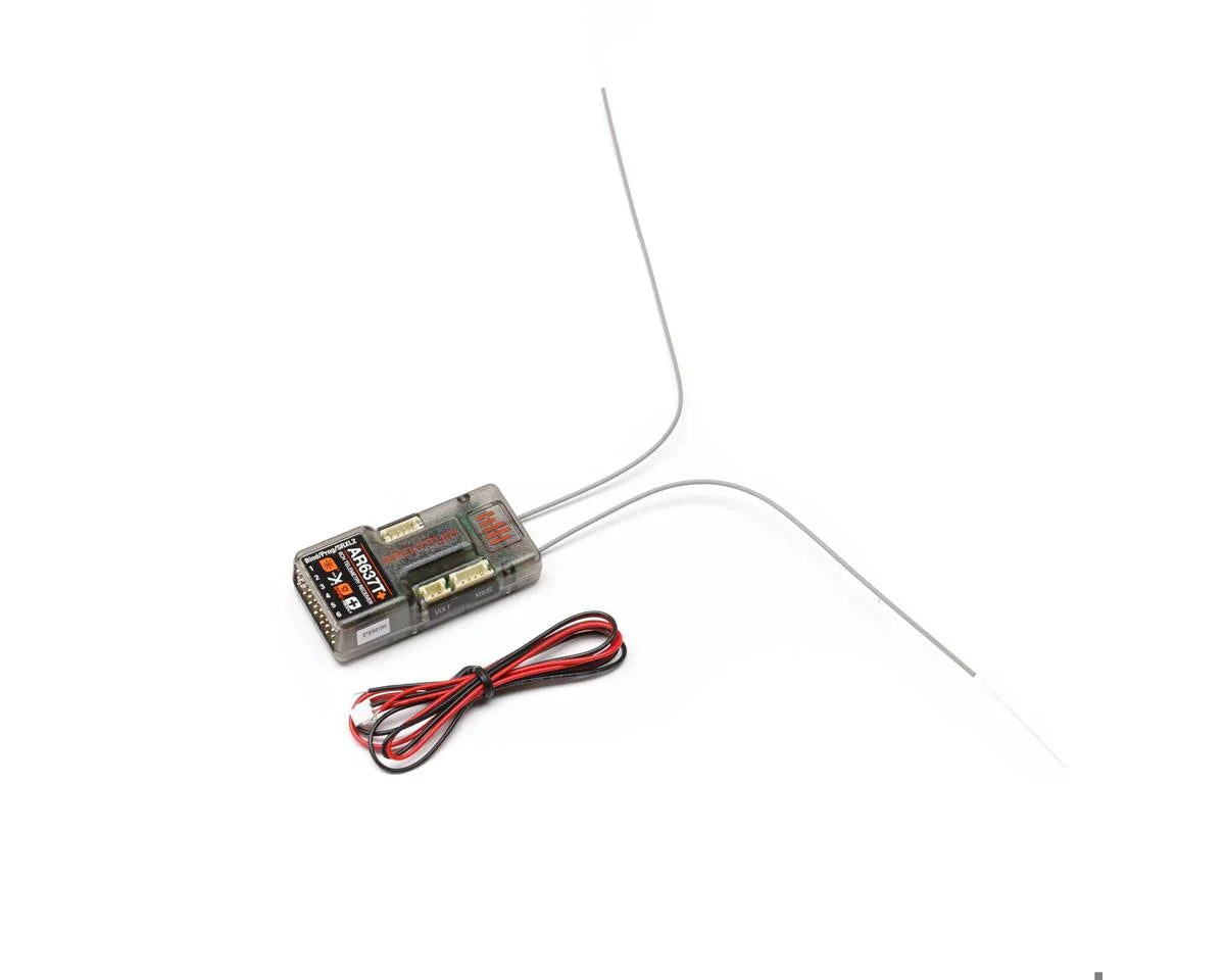 Spektrum RC AR637T+ 6-Channel DSMX Aircraft Telemetry Receiver w/AS3X+ & SAFE