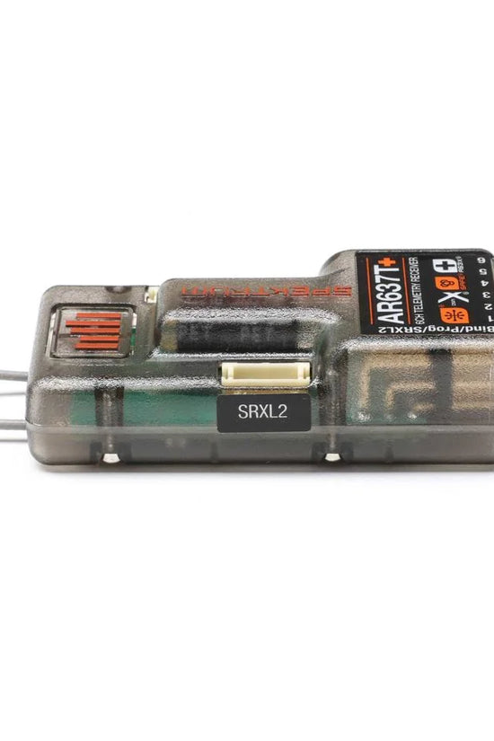 Spektrum RC AR637T+ 6-Channel DSMX Aircraft Telemetry Receiver w/AS3X+ & SAFE
