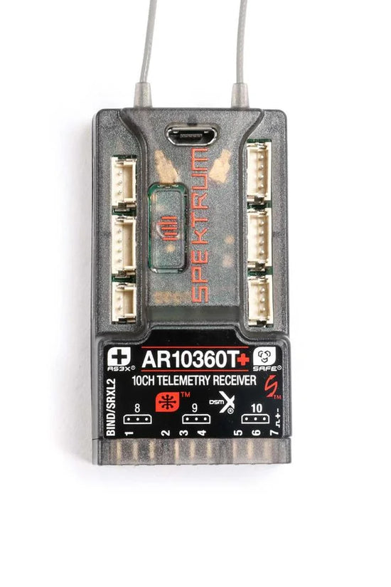 Spektrum RC AR10360T+ 10-Channel DSMX Aircraft Telemetry Receiver w/AS3X+ & SAFE