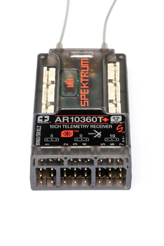 Spektrum RC AR10360T+ 10-Channel DSMX Aircraft Telemetry Receiver w/AS3X+ & SAFE