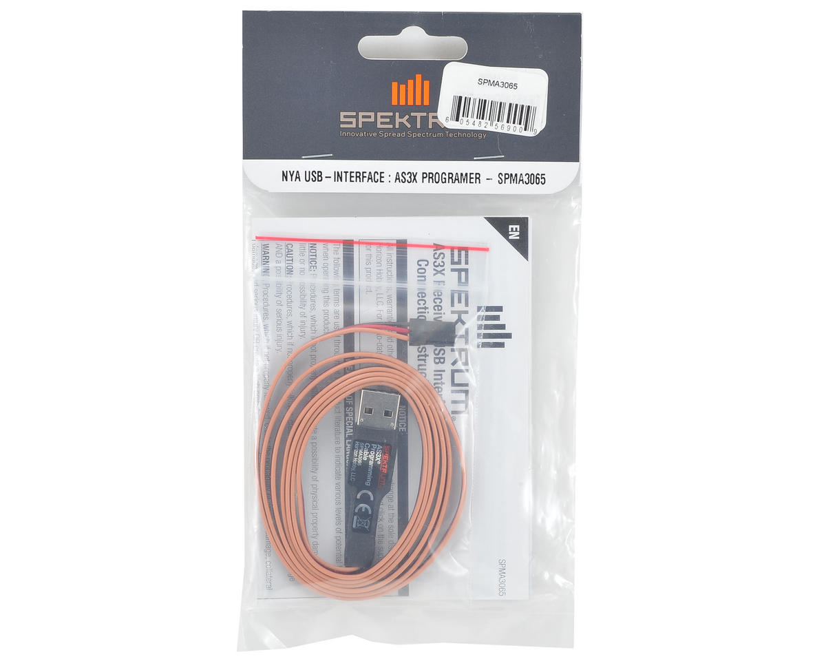 Spektrum RC AS3X Programming Cable w/USB Interface
