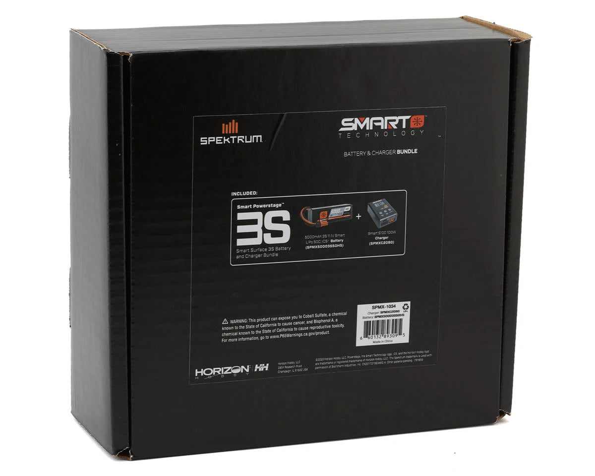 Spektrum RC Smart PowerStage Surface Bundle w/3S Smart 50C LiPo Battery (5000mAh) (IC5)