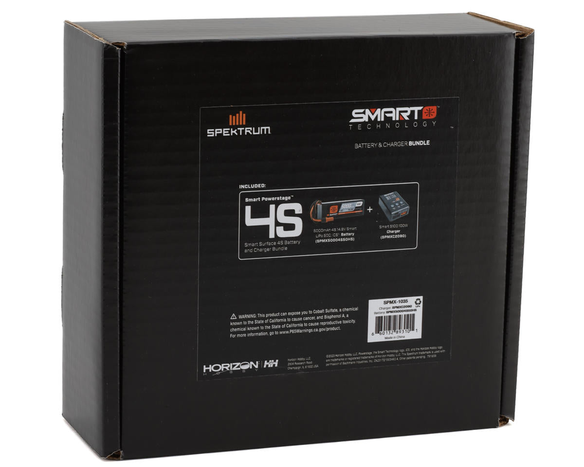Spektrum RC Smart PowerStage Surface Bundle w/4S Smart 50C LiPo Battery (5000mAh) (IC5)