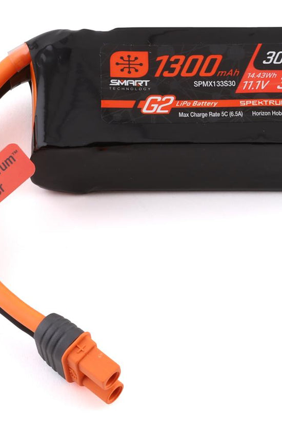 Spektrum RC 3S Smart G2 LiPo 30C Battery Pack w/IC3 Connector (11.1V/1300mAh)