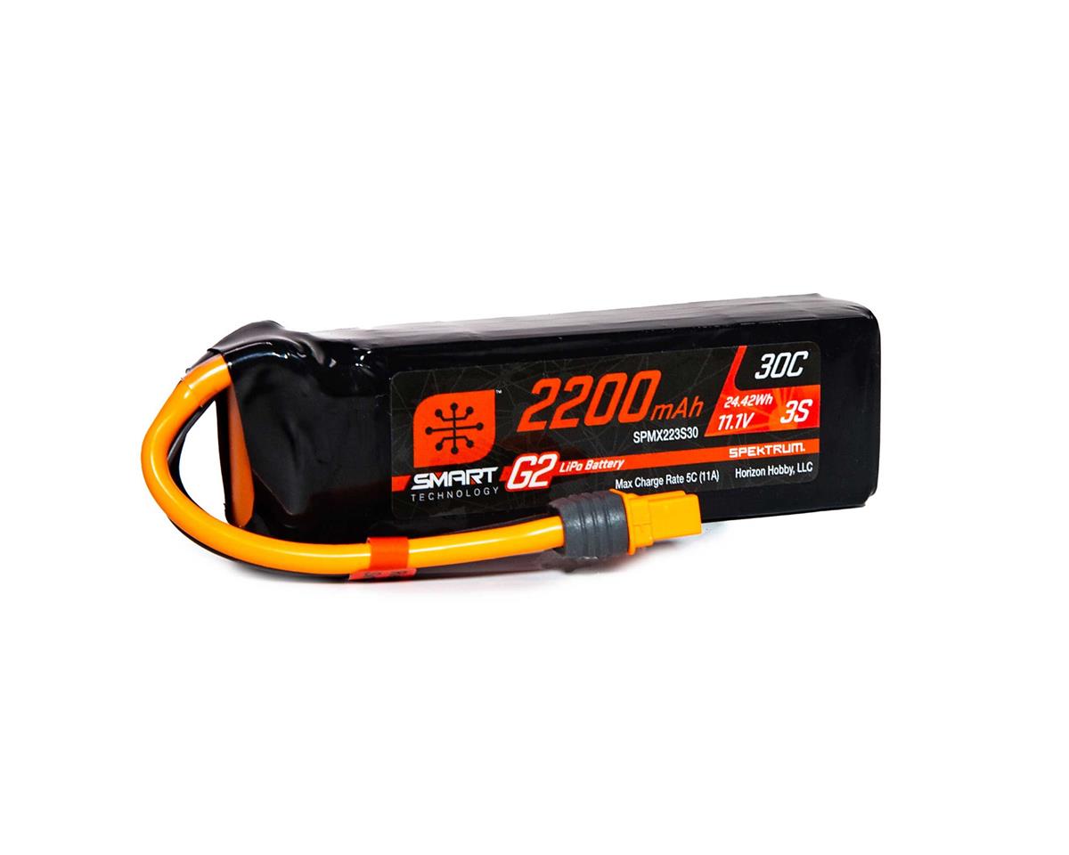 Spektrum RC 3S Smart G2 LiPo 30C Battery Pack (11.1V/2200mAh) w/IC3 Connector
