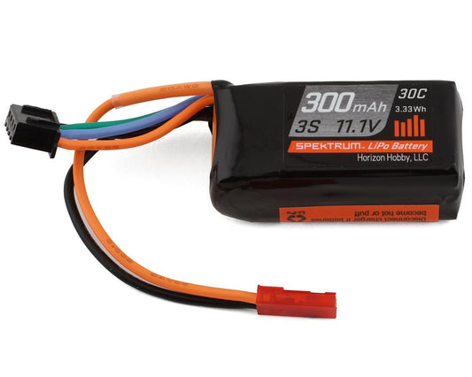 SPMX3003SJ30 Spektrum RC 3S 30C LiPo Battery Pack w/JST Connector 11.1V 300mAh
