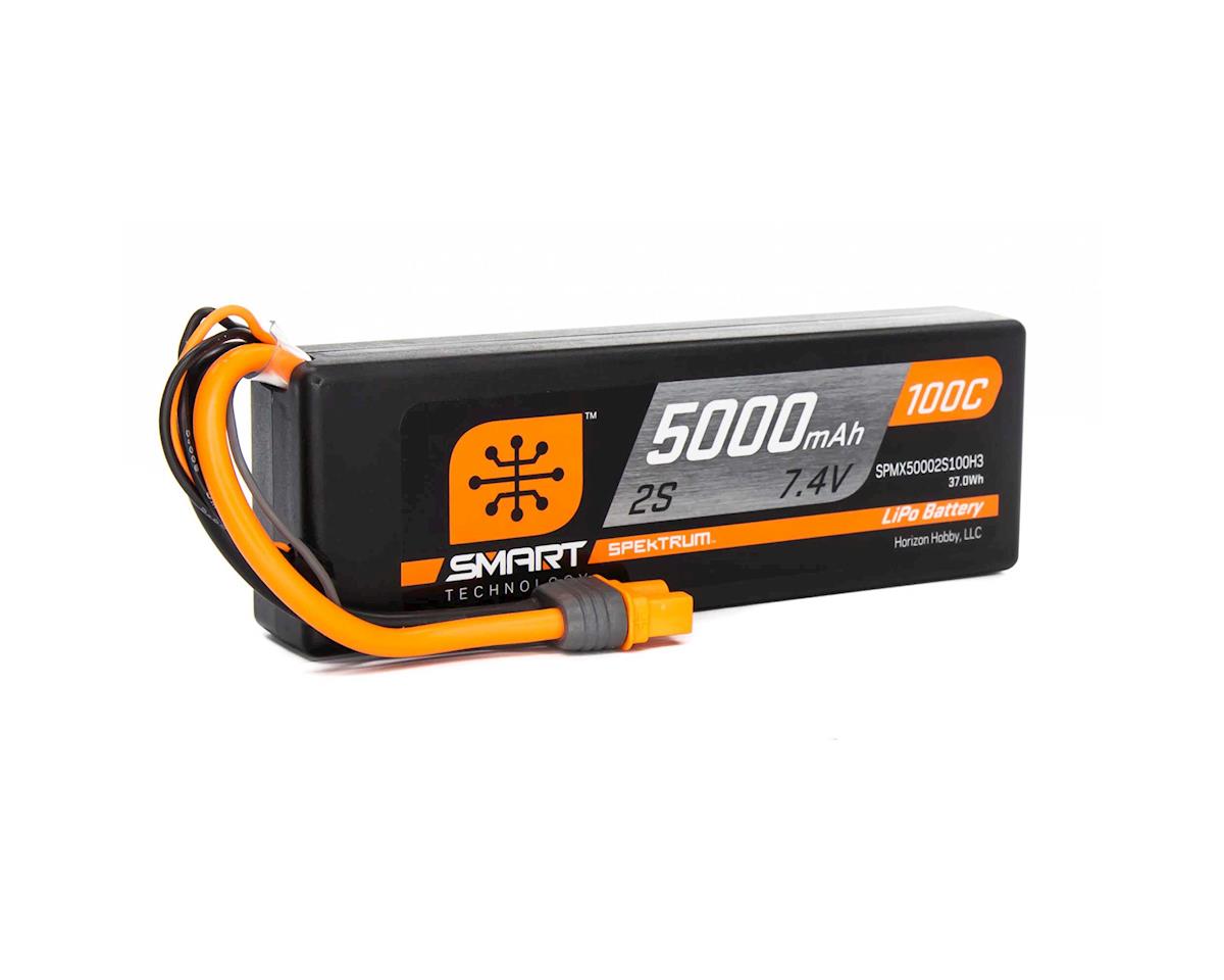 Spektrum RC 2S Smart LiPo Hard Case 100C Battery Pack (7.4V/5000mAh) w/IC3 Connector