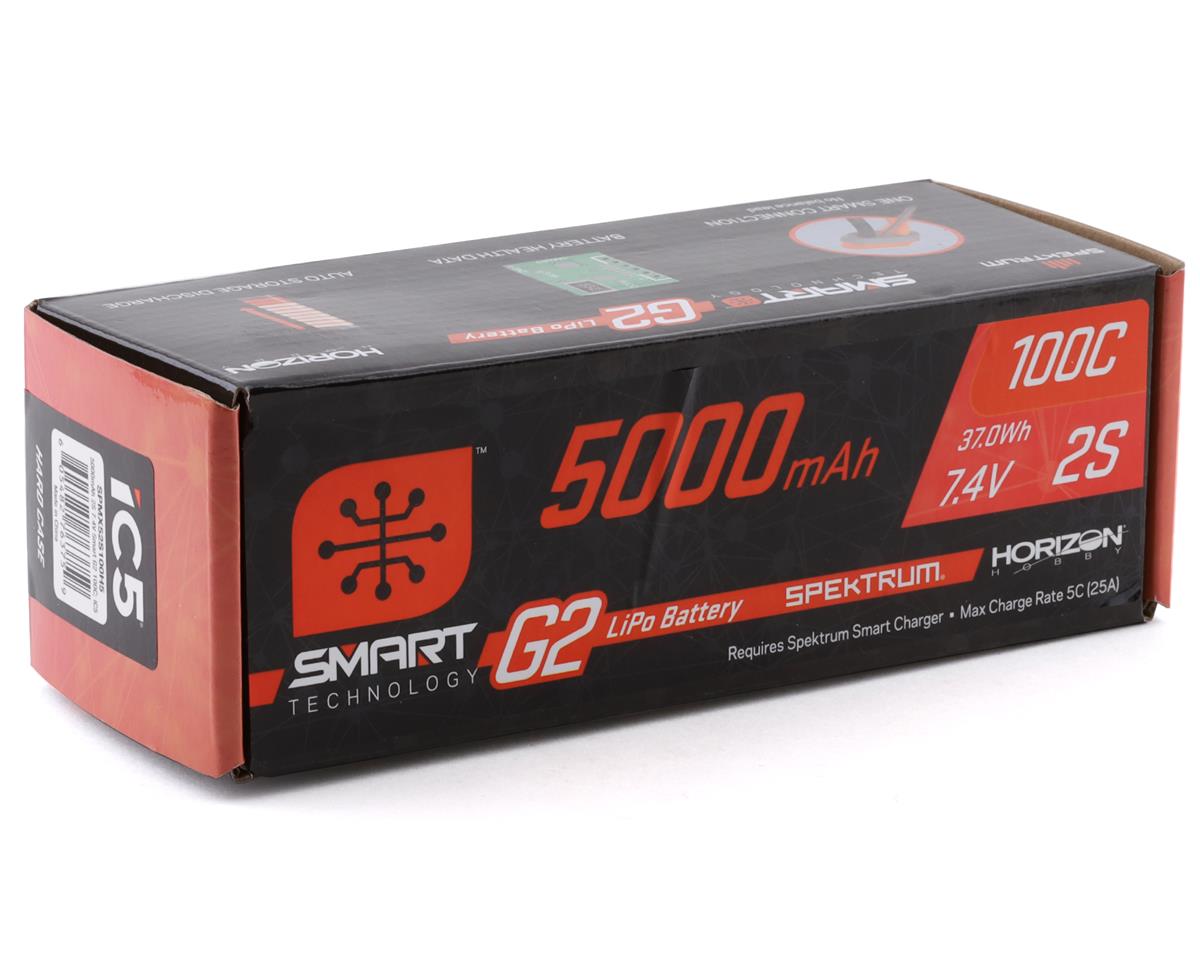 Spektrum RC 2S Smart G2 LiPo 100C Battery Pack (7.4V/5000mAh) w/IC5 Connector