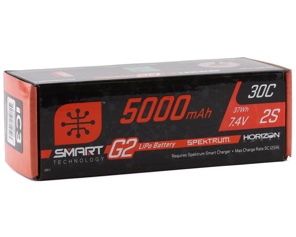 Spektrum RC 2S Smart LiPo 30C Hard Case Battery Pack (7.4V/5000mAh) w/IC3 Connector