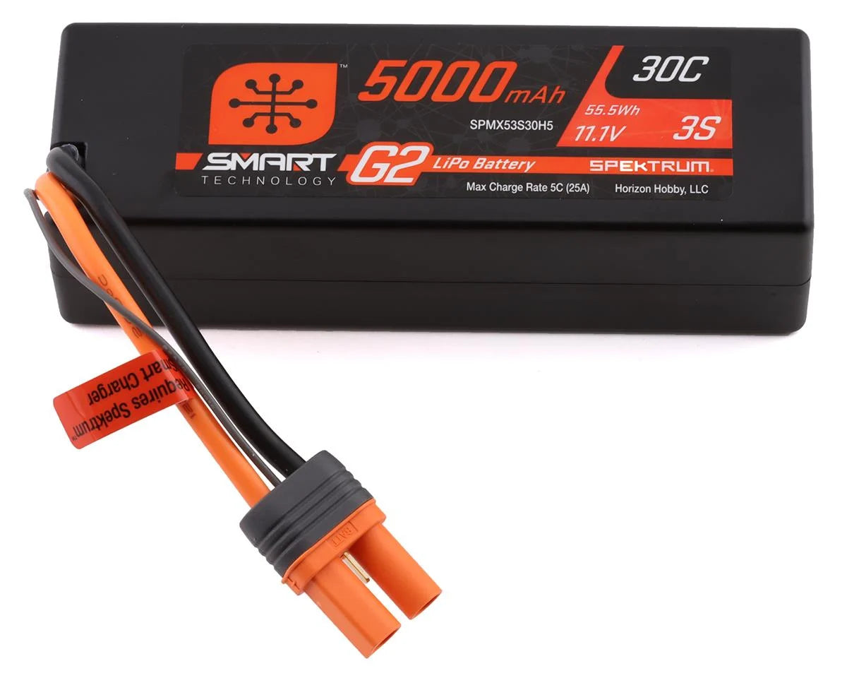 Spektrum RC 3S Smart G2 LiPo 30C Battery Pack (11.1V/5000mAh) w/IC5 Connector