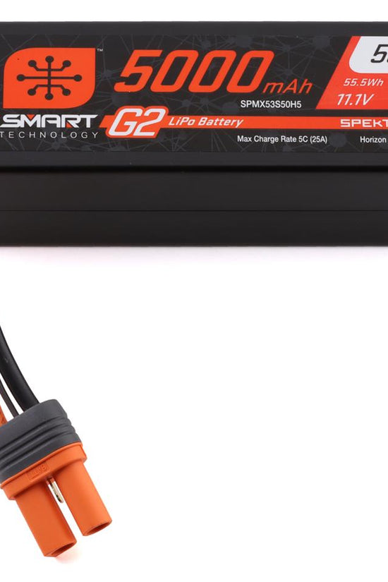 Spektrum RC 3S Smart G2 LiPo 50C Battery Pack (11.1V/5000mAh) w/IC5 Connector