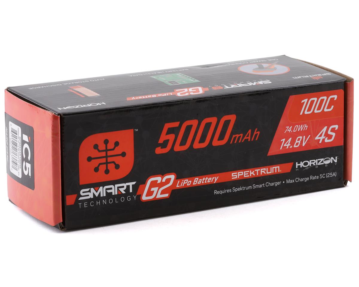 Spektrum RC 4S Smart G2 LiPo 100c Battery Pack (14.8V/5000mAh) w/IC5 Connector