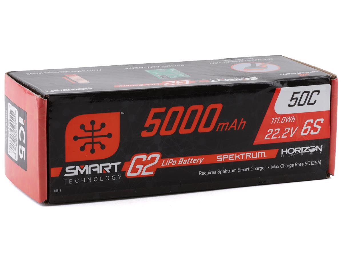 Spektrum RC 6S Smart G2 LiPo 50C Battery Pack w/IC5 Connector (22.2V/5000mAh)