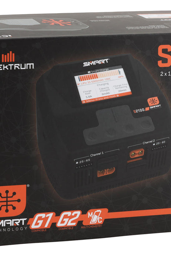 Spektrum RC S2100 G2 AC Smart Charger (6S/12A/100W x2)