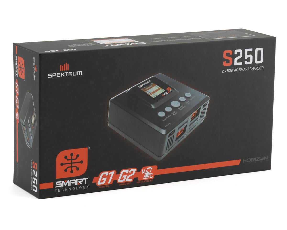 Spektrum RC S250 G2 AC Smart Charger (4S/8A/2x50W)
