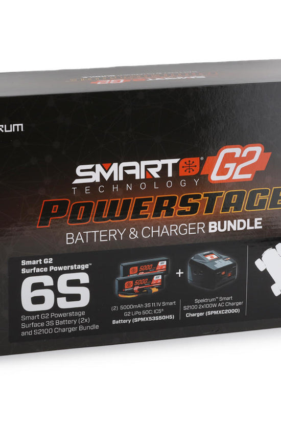 Spektrum RC Smart G2 PowerStage 6S Bundle w/Two 3S Smart LiPo Batteries (5000mAh)