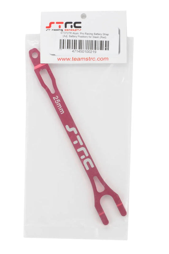 ST Racing Concepts Aluminum Battery Strap for Traxxas Slash (Red)