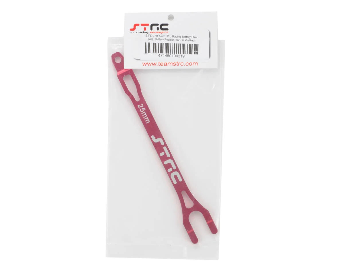ST Racing Concepts Aluminum Battery Strap for Traxxas Slash (Red)