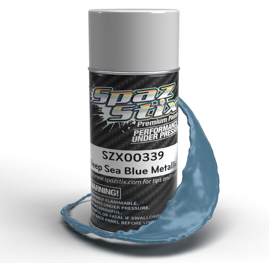 Spaz Stix "Deep Sea Blue Metallic" Spray Paint (3.5oz)