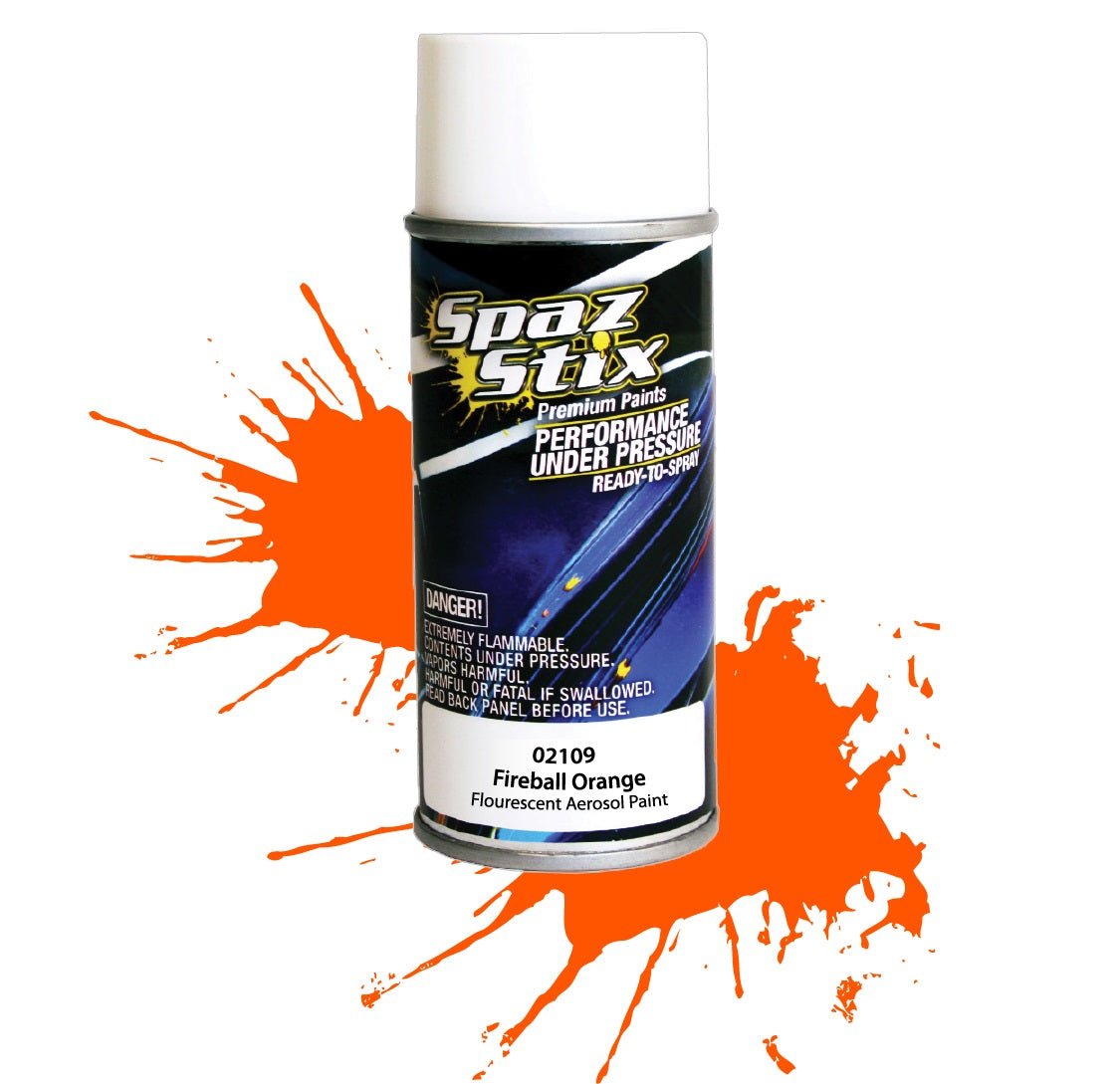 Spaz Stix "Fireball Orange" Fluorescent Spray Paint (3.5oz)