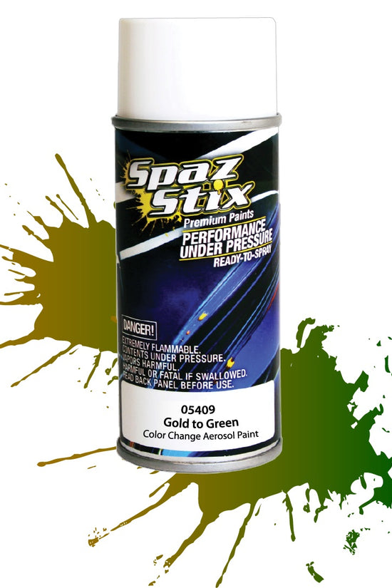 Spaz Stix Multi Color Change Spray Paint (Gold To Green) (3.5oz)