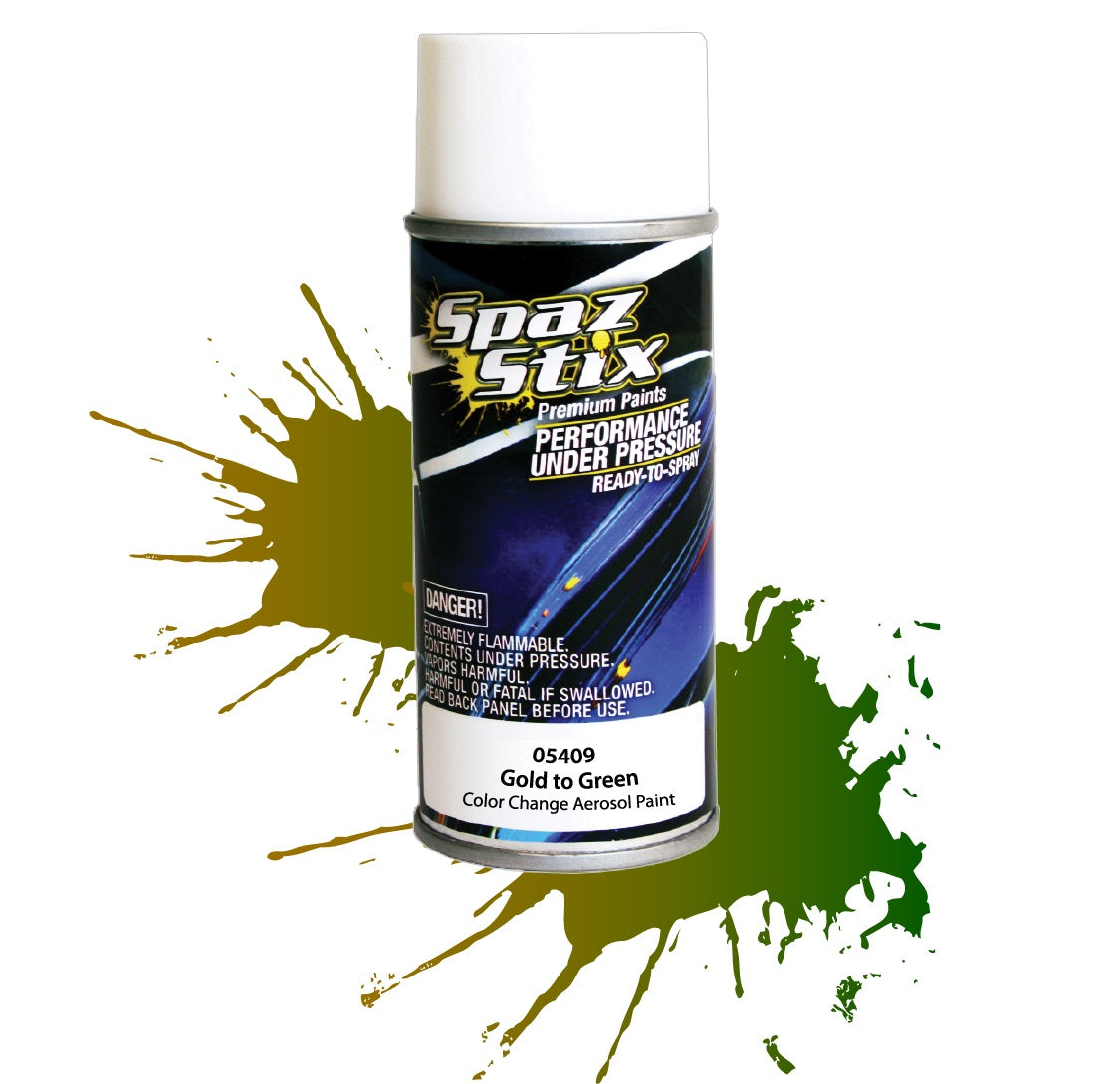 Spaz Stix Multi Color Change Spray Paint (Gold To Green) (3.5oz)