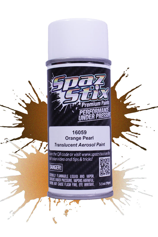 Spaz Stix Orange Pearl Aerosol Paint, 3.5oz Can