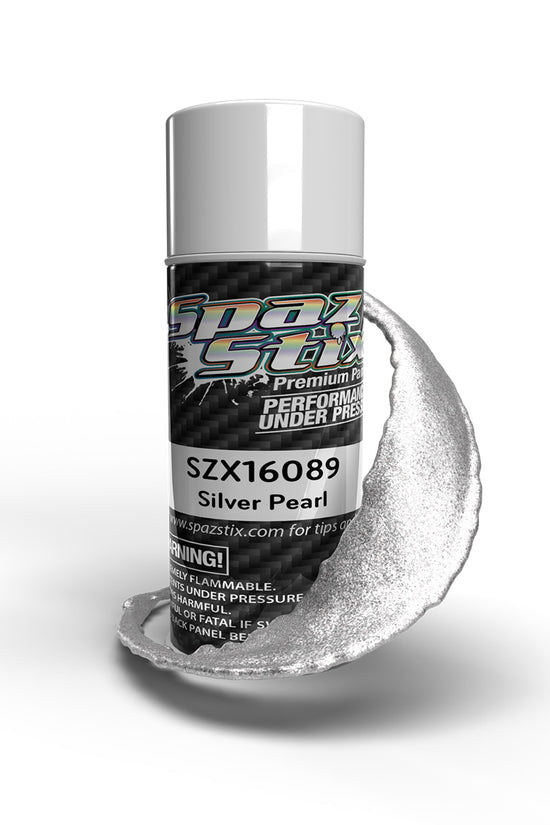 Spaz Stix 16089 Silver Pearl Aerosol Paint 3.5oz
