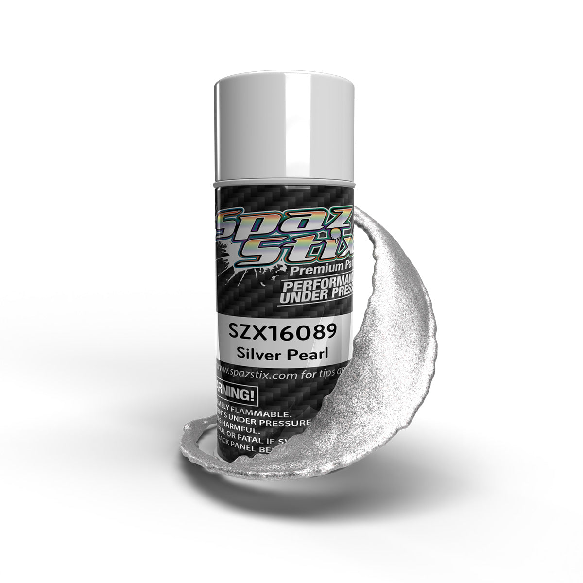 Spaz Stix 16089 Silver Pearl Aerosol Paint 3.5oz