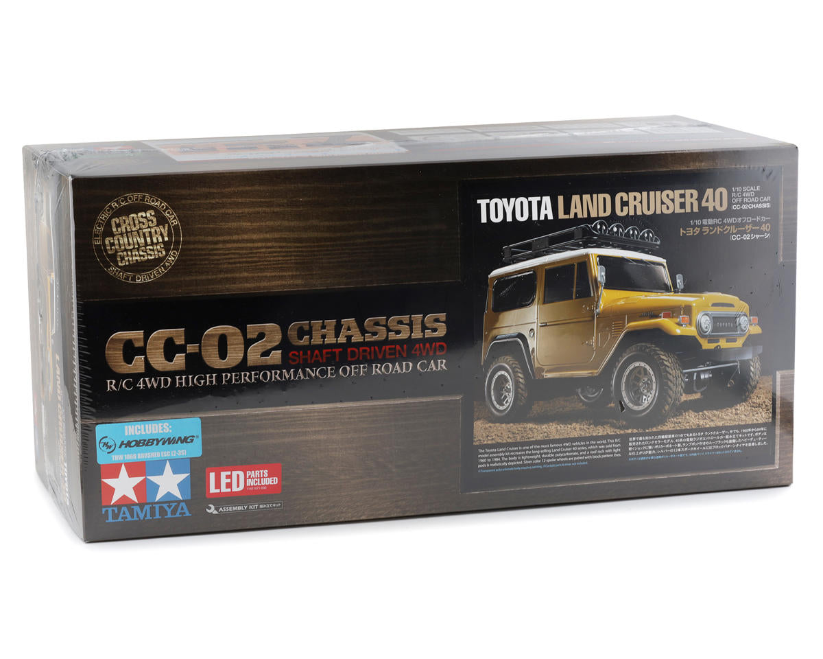 Tamiya (CC-02) (Clear)Toyota Land Cruiser 40 1/10 4WD Scale Truck Kit