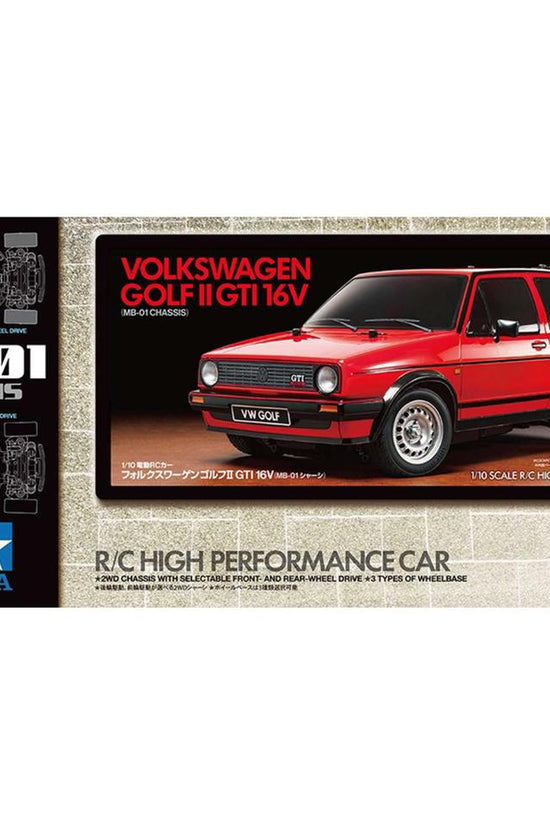 Tamiya Volkswagen Golf II GTI 16V Electric 1/10 FWD/RWD On-Road Kit (MB-01)